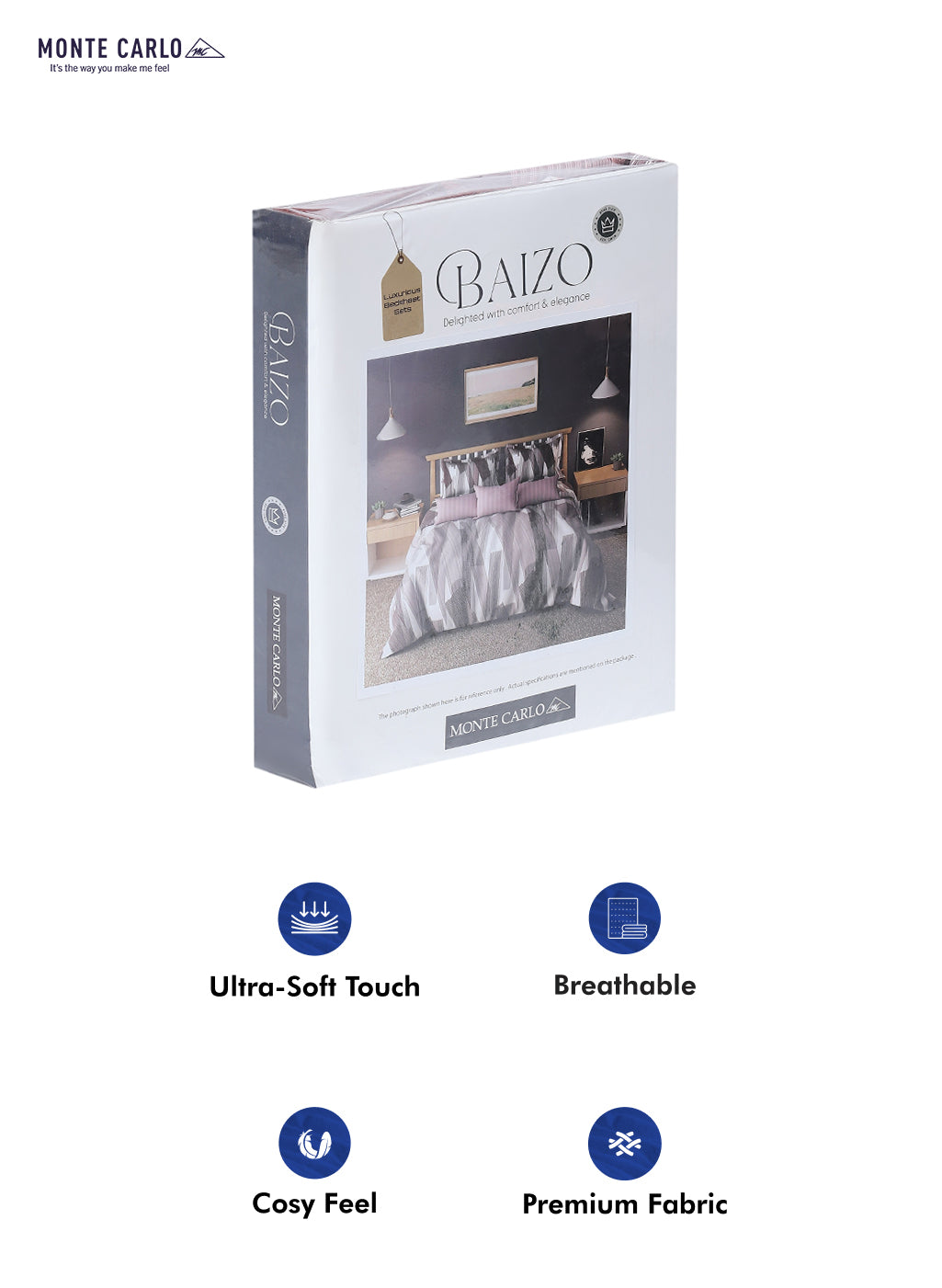 120 GSM Polyester Double Bed Bedsheet with 2 Pillow Covers - Updated - Updated