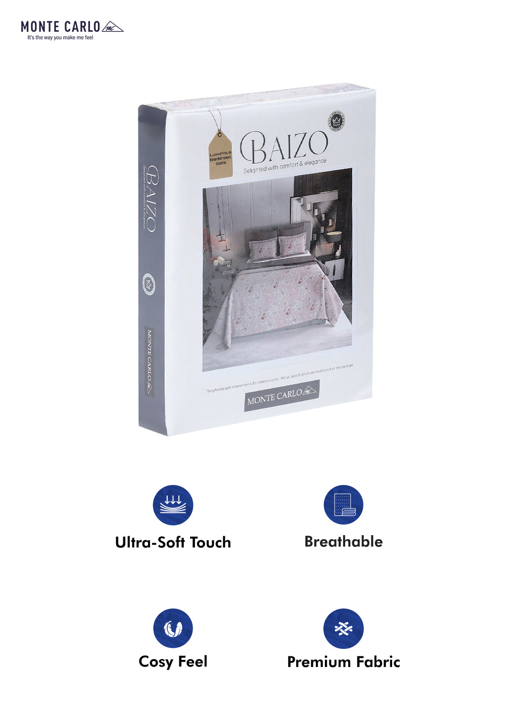 120 GSM Polyester Double Bed Bedsheet with 2 Pillow Covers - Updated - Updated