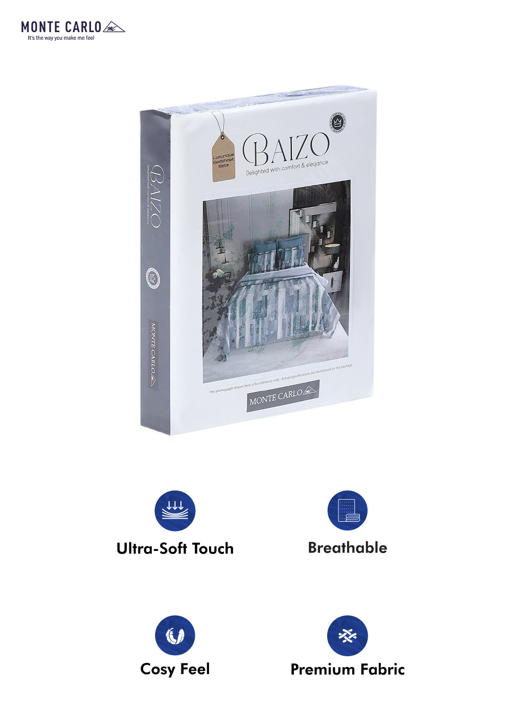 120 GSM Polyester Double Bed Bedsheet with 2 Pillow Covers - Updated - Updated