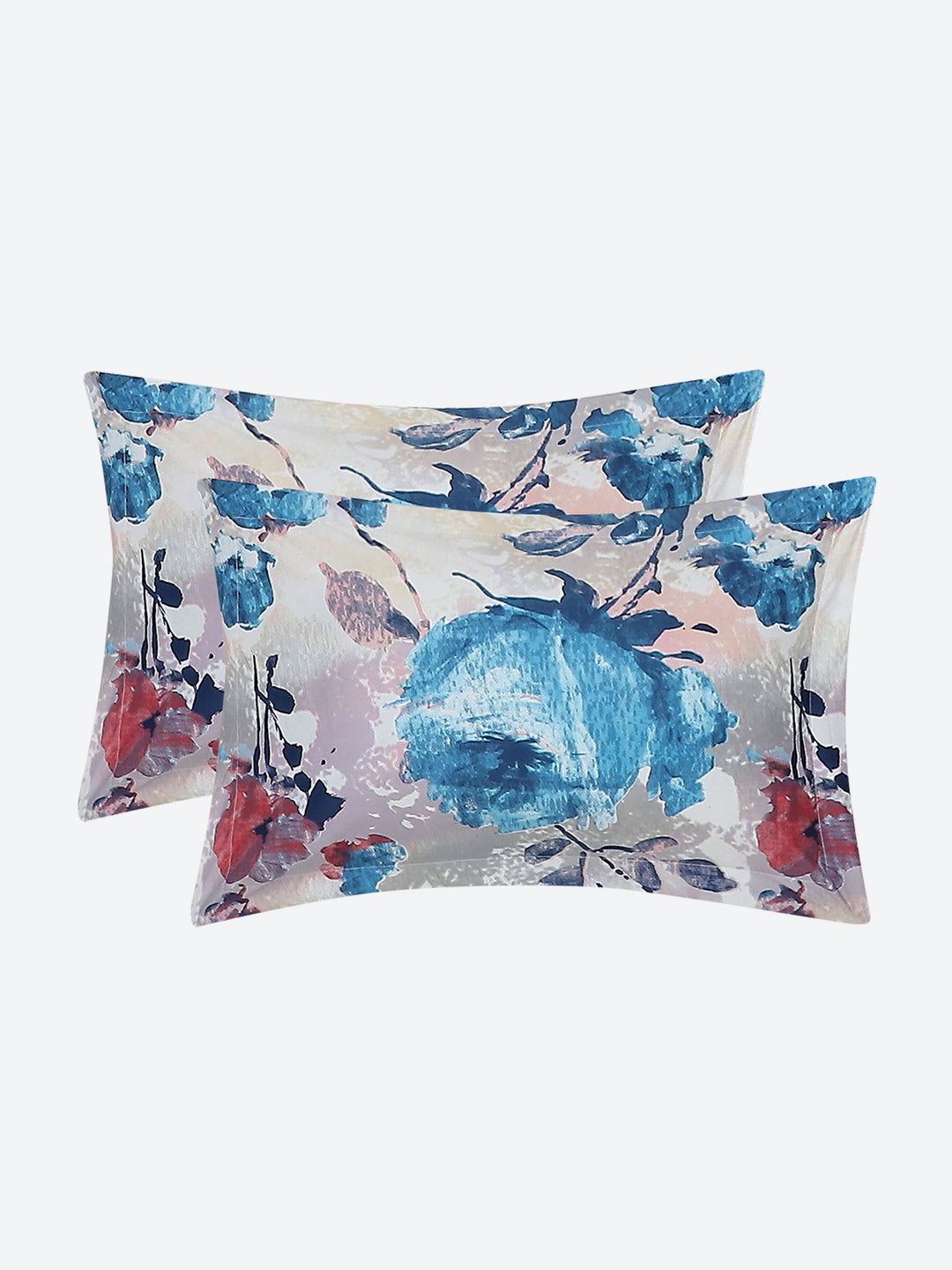 120 GSM Polyester Double Bed Bedsheet with 2 Pillow Covers - Updated - Updated