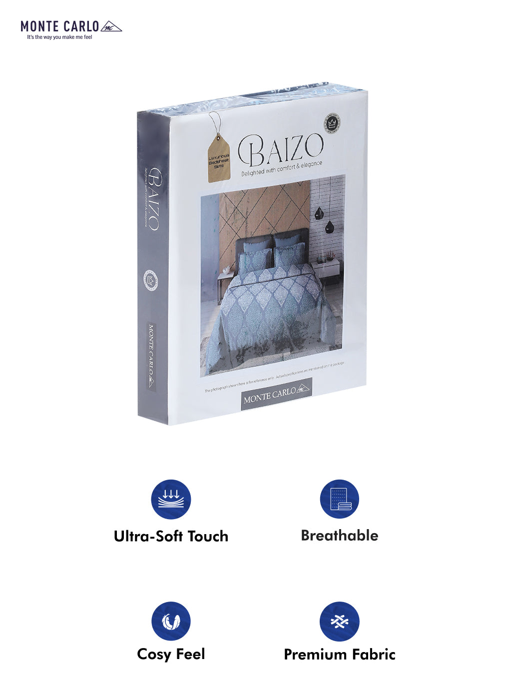 120 GSM Polyester Double Bed Bedsheet with 2 Pillow Covers - Updated - Updated