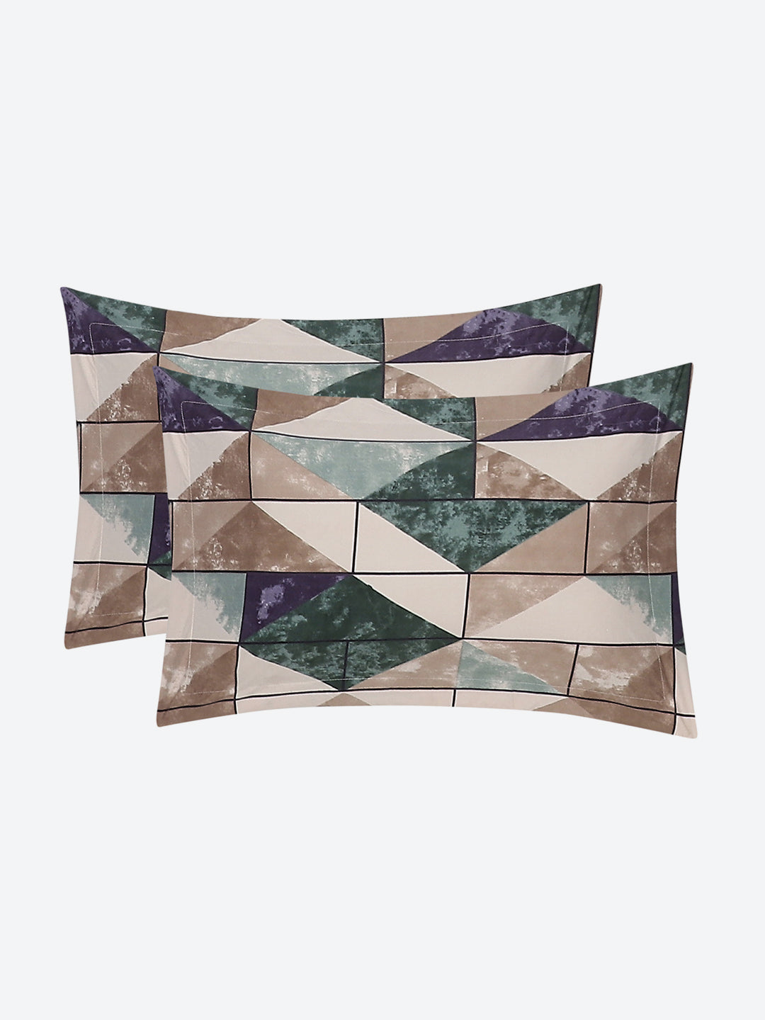 120 GSM Polyester Double Bed Bedsheet with 2 Pillow Covers - Updated - Updated