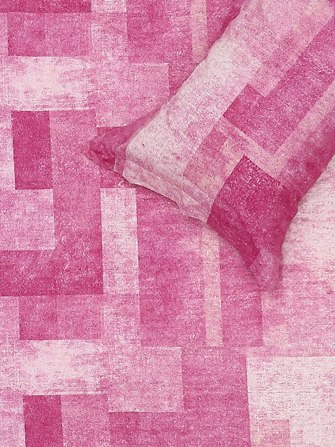 120 GSM Polyester Double Bed Bedsheet with 2 Pillow Covers - Updated - Updated