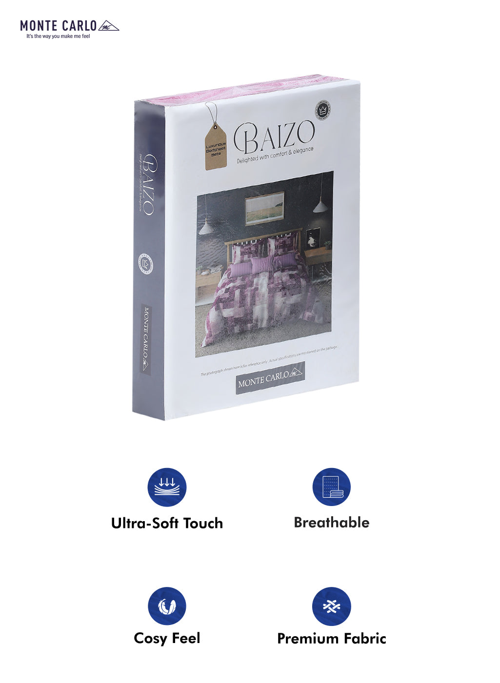 120 GSM Polyester Double Bed Bedsheet with 2 Pillow Covers - Updated - Updated