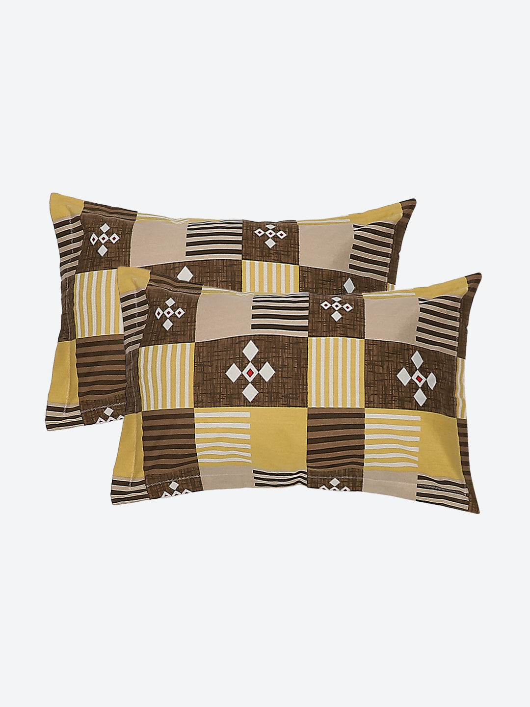 104 TC Cotton Double Bed Bedsheet with 2 Pillow Covers - Updated - Updated - Updated