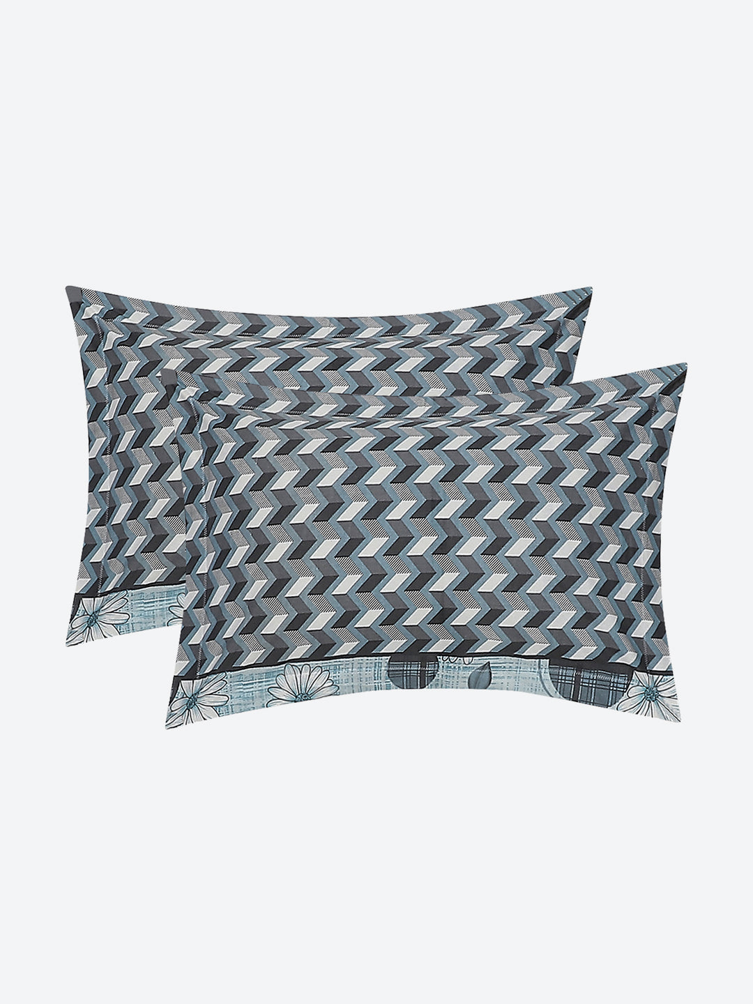 104 TC Cotton Double Bed Bedsheet with 2 Pillow Covers - Updated - Updated - Updated