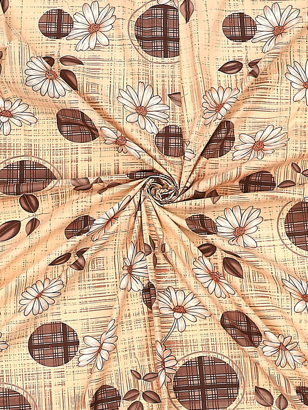 104 TC Cotton Double Bed Bedsheet with 2 Pillow Covers - Updated - Updated - Updated