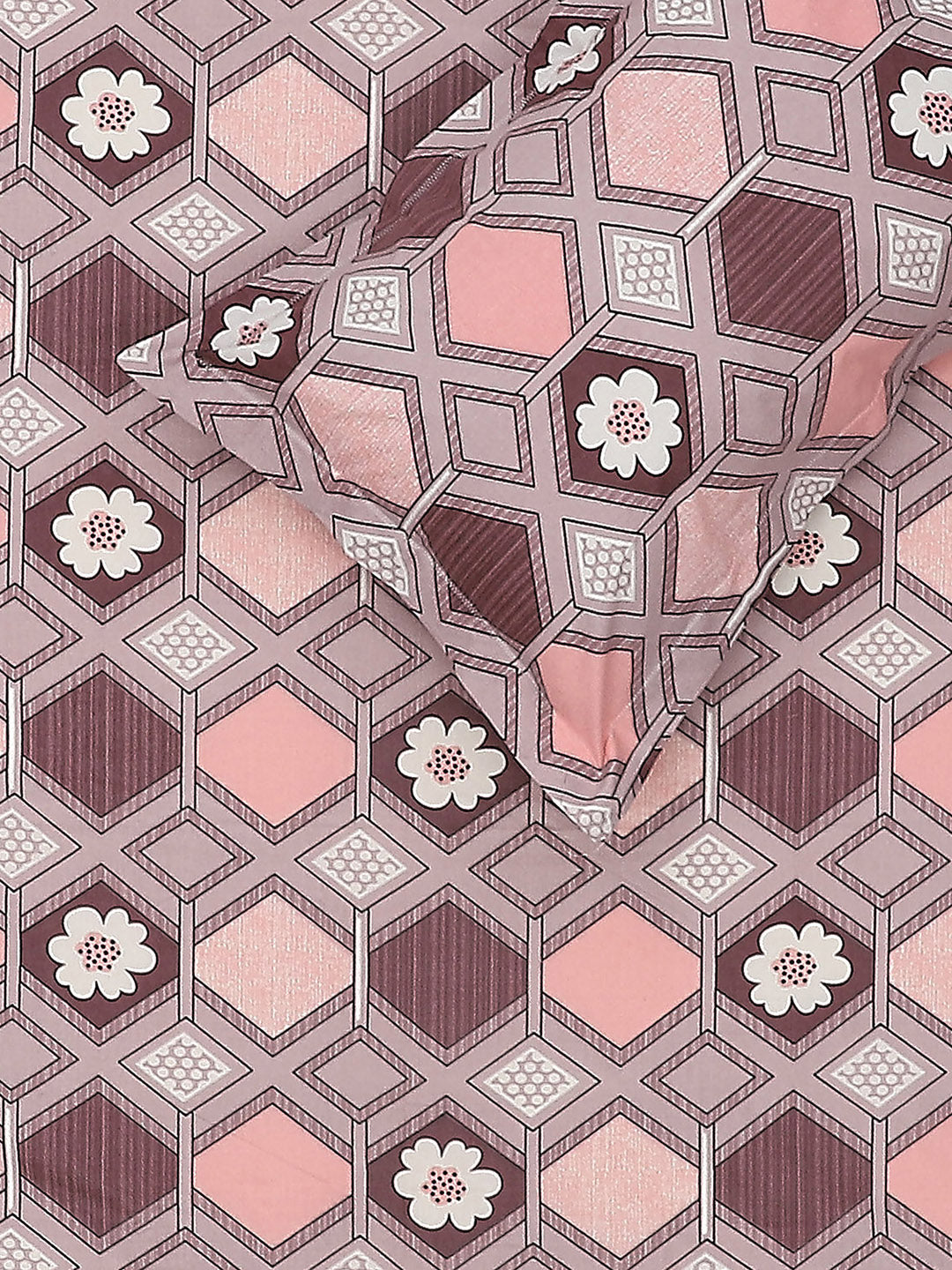 104 TC Cotton Double Bed Bedsheet with 2 Pillow Covers - Updated - Updated - Updated