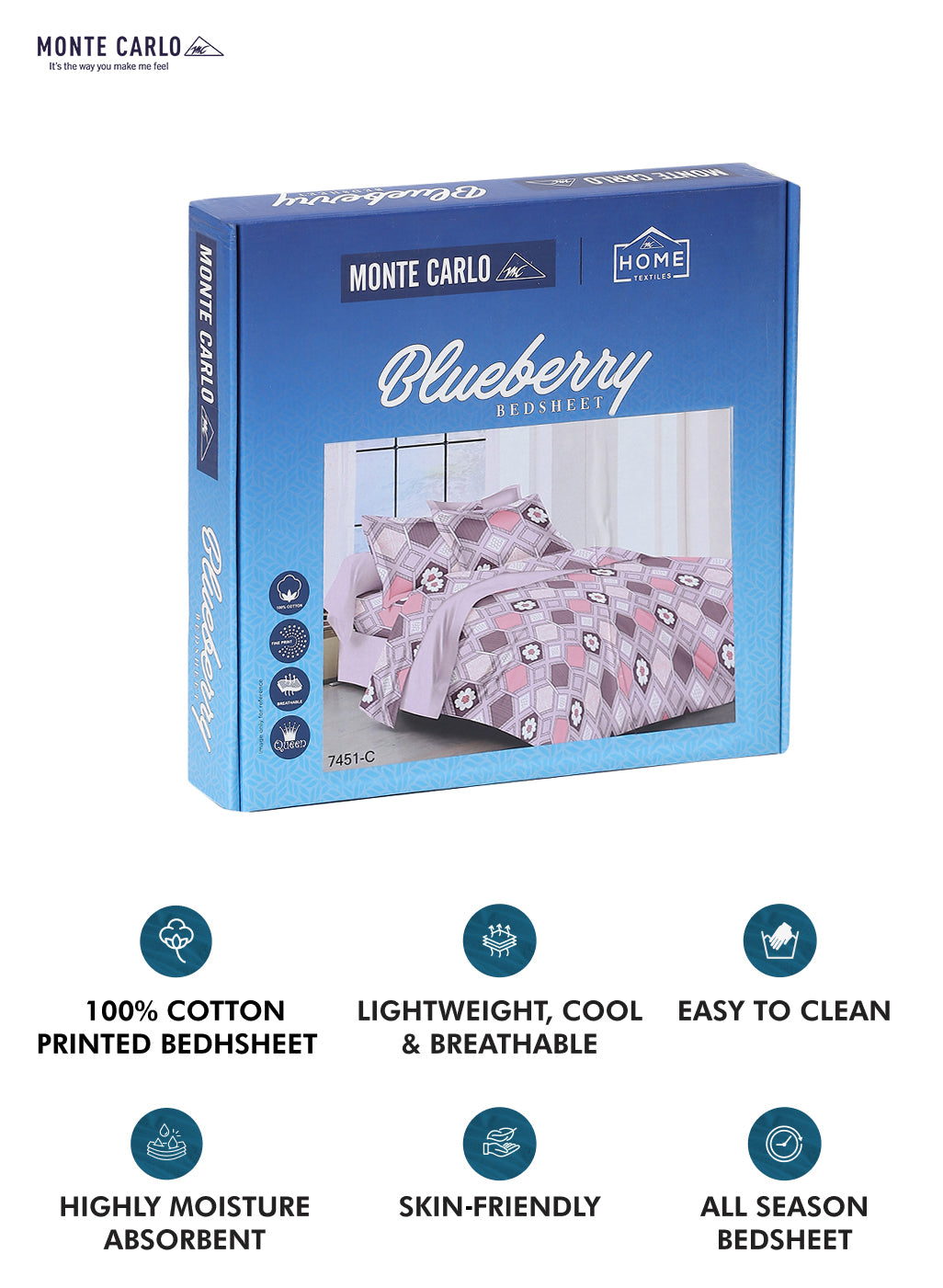 104 TC Cotton Double Bed Bedsheet with 2 Pillow Covers - Updated - Updated - Updated