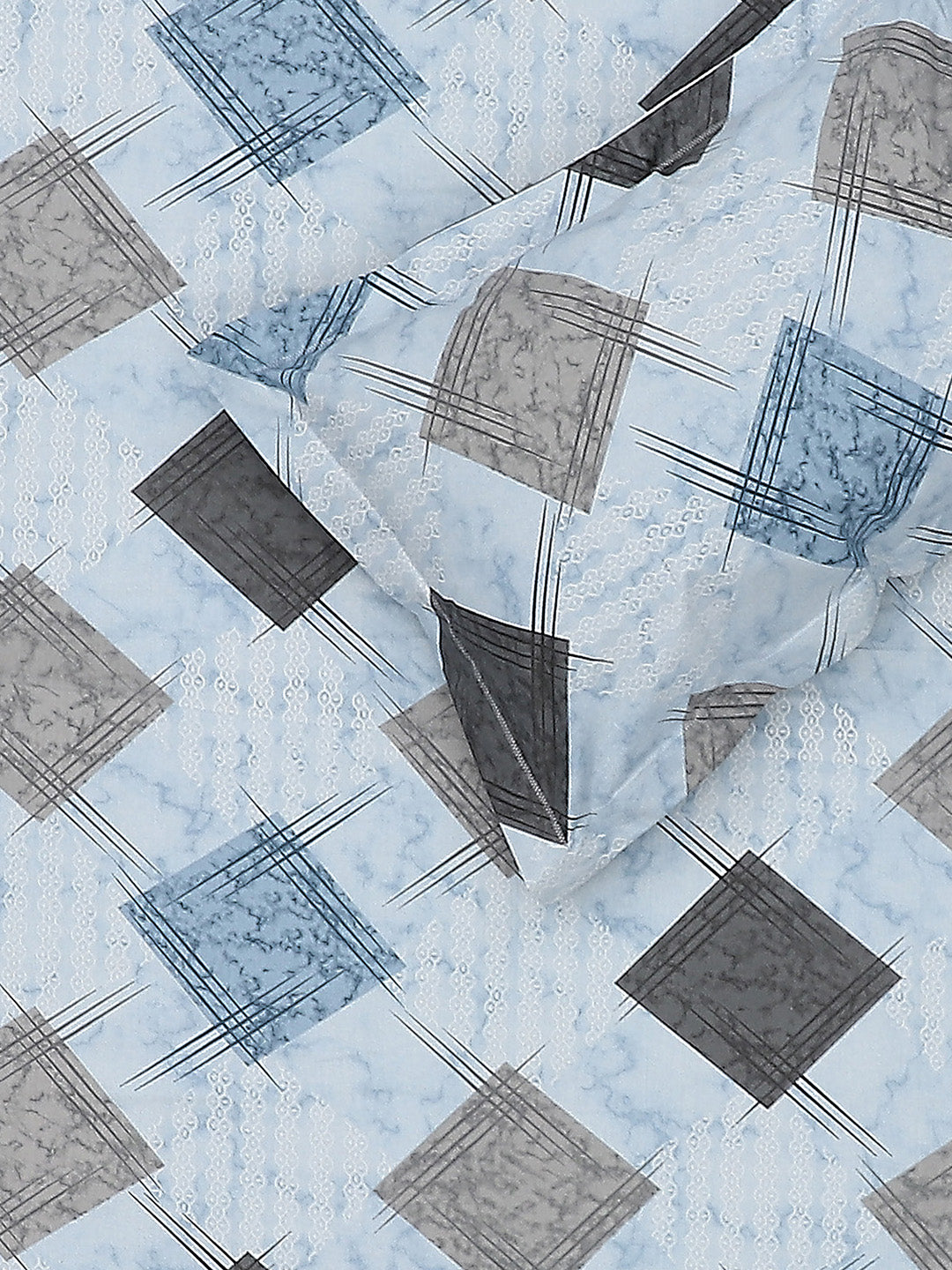 104 TC Cotton Double Bed Bedsheet with 2 Pillow Covers - Updated - Updated - Updated