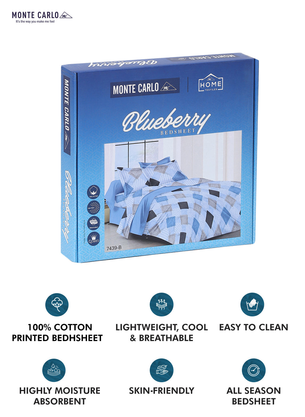 104 TC Cotton Double Bed Bedsheet with 2 Pillow Covers - Updated - Updated - Updated