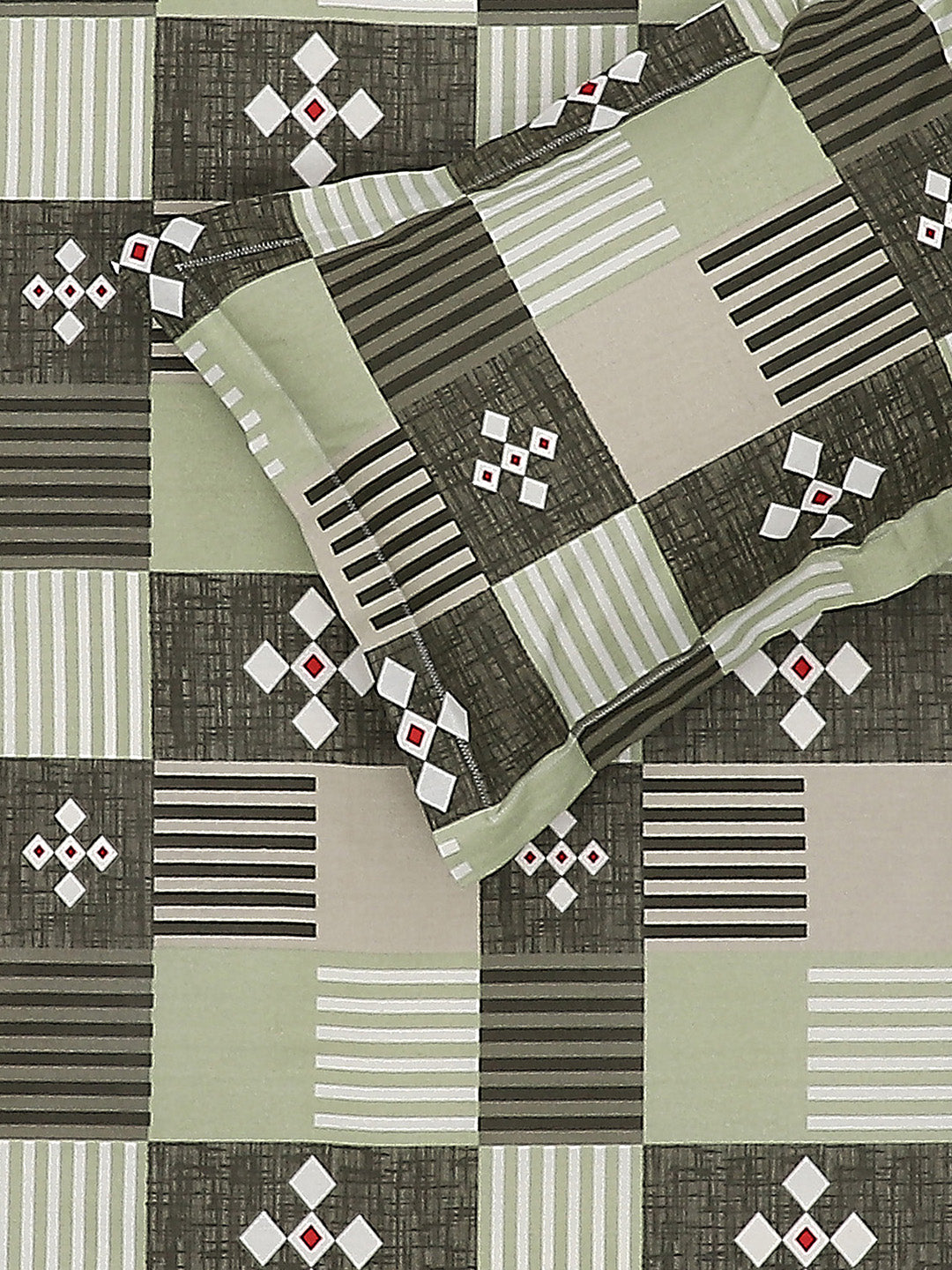 104 TC Cotton Double Bed Bedsheet with 2 Pillow Covers - Updated - Updated - Updated