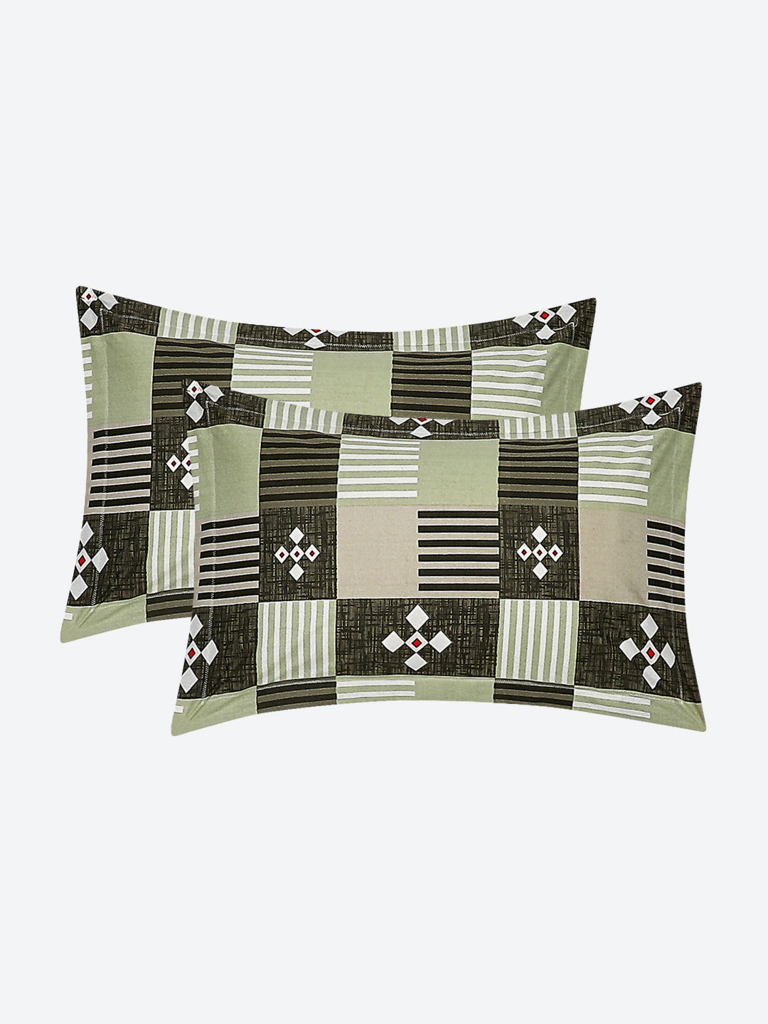 104 TC Cotton Double Bed Bedsheet with 2 Pillow Covers - Updated - Updated - Updated