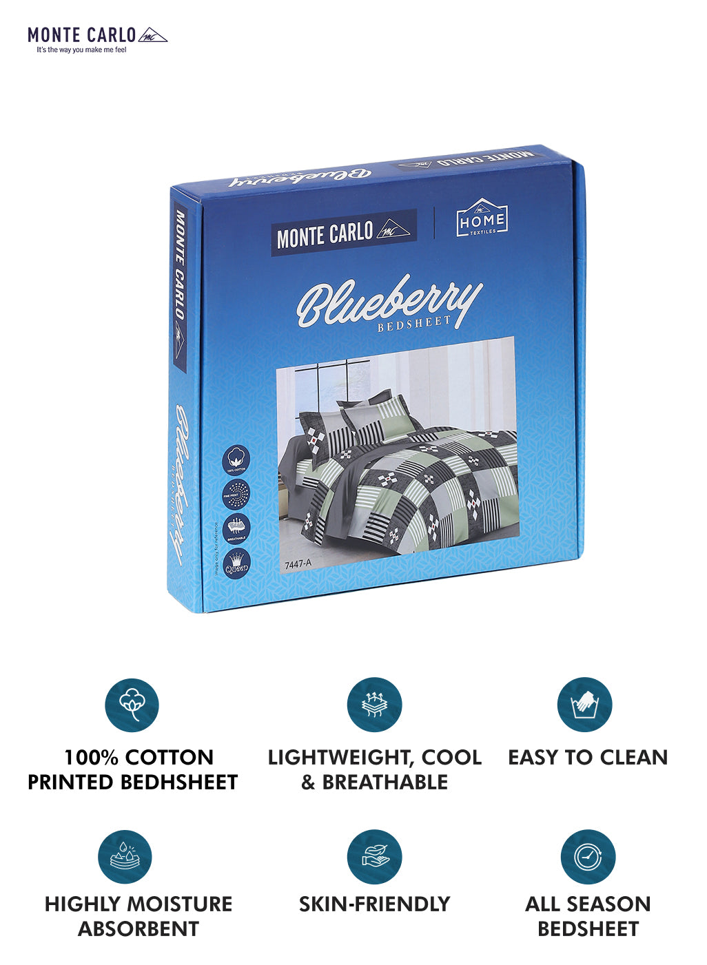 104 TC Cotton Double Bed Bedsheet with 2 Pillow Covers - Updated - Updated - Updated