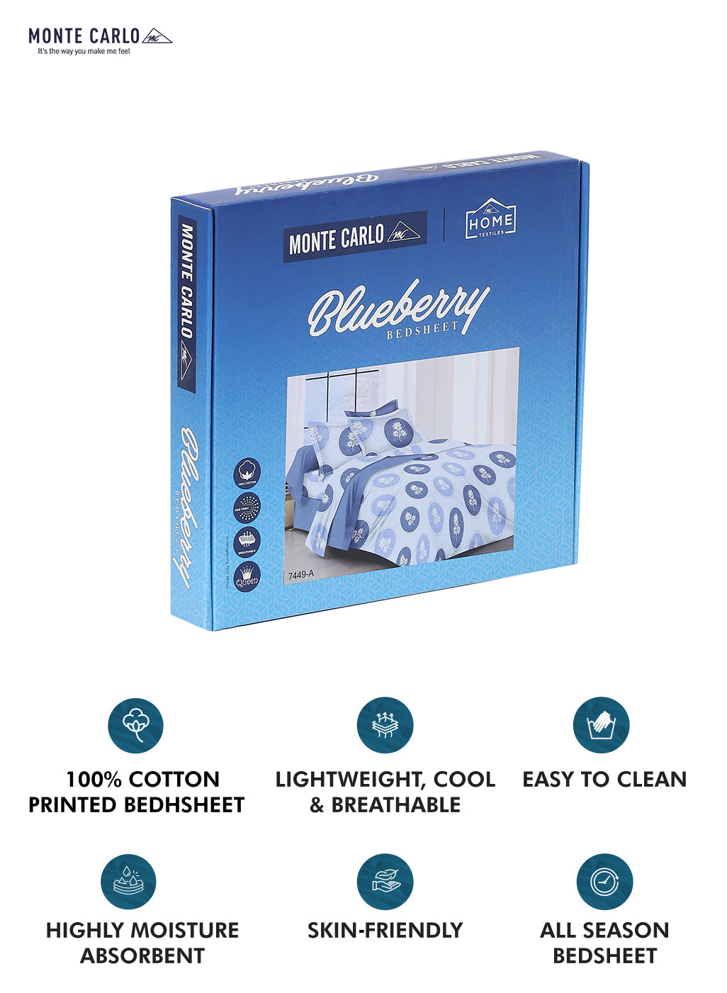 104 TC Cotton Double Bed Bedsheet with 2 Pillow Covers - Updated - Updated - Updated