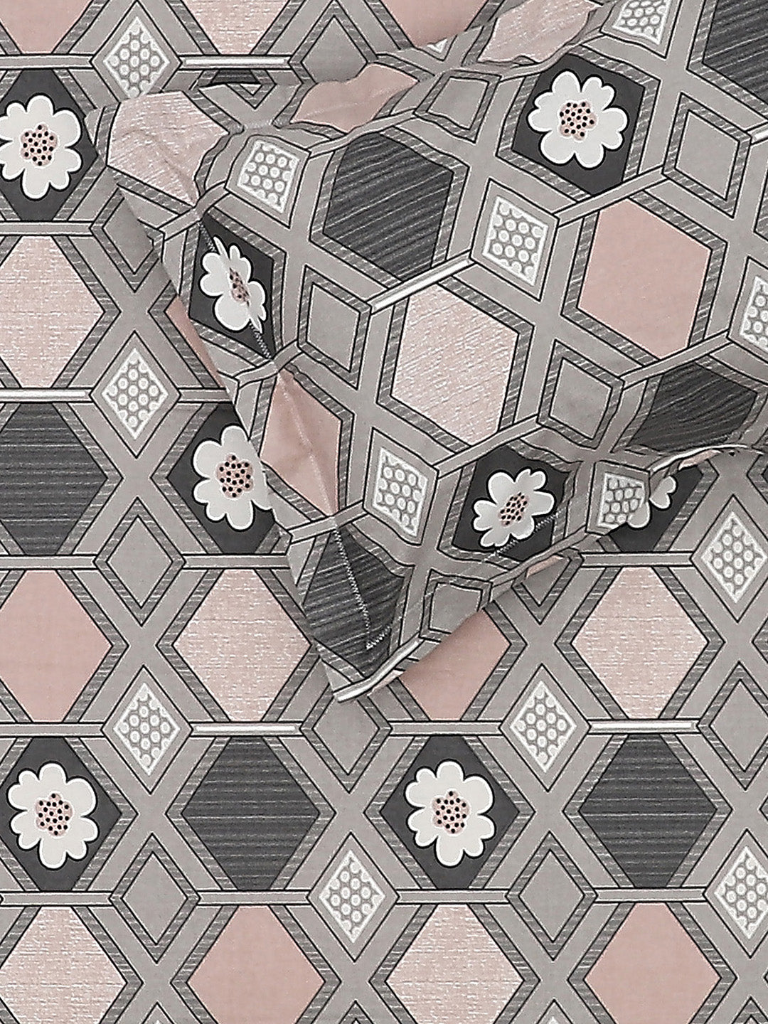 104 TC Cotton Double Bed Bedsheet with 2 Pillow Covers - Updated - Updated