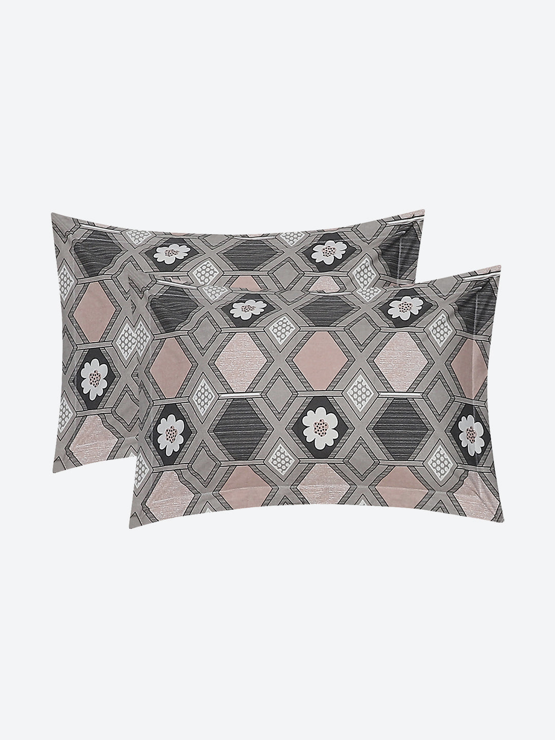 104 TC Cotton Double Bed Bedsheet with 2 Pillow Covers - Updated - Updated