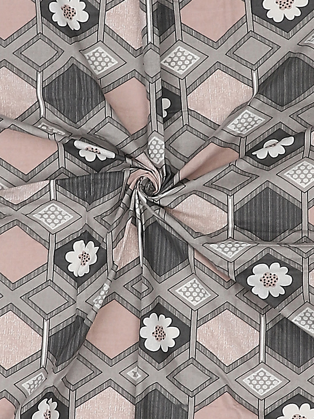 104 TC Cotton Double Bed Bedsheet with 2 Pillow Covers - Updated - Updated