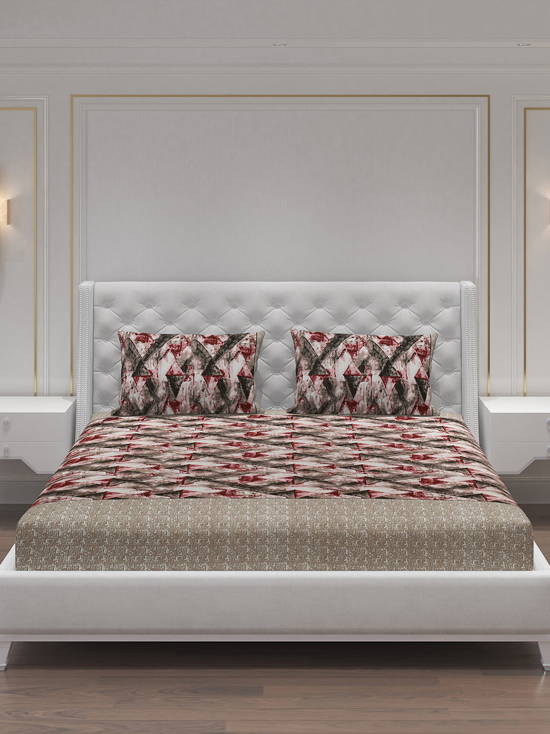 MOCA by Monte Carlo 120 GSM Microfibre Double Bedsheet With 2 Pillow Covers