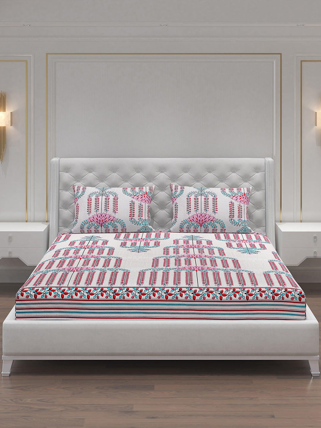 MOCA by Monte Carlo 120 GSM Microfibre Double Bedsheet with 2 Pillow Covers