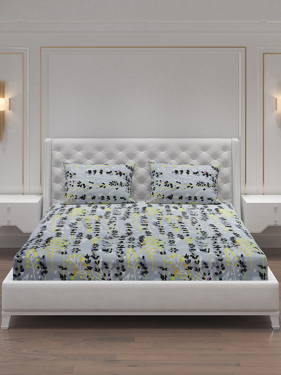 MOCA by Monte Carlo 120 GSM Microfibre Double Bedsheet with 2 Pillow Covers