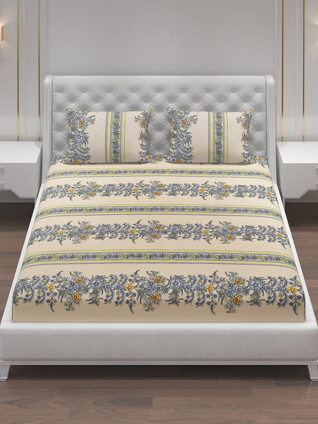 MOCA by Monte Carlo 120 GSM Microfibre Double Bedsheet with 2 Pillow Covers