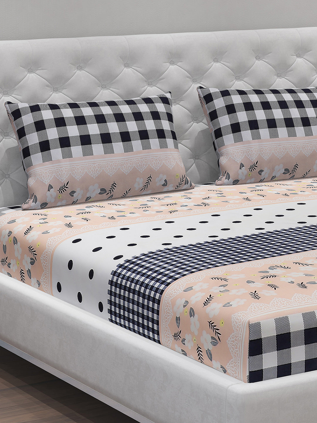 MOCA by Monte Carlo 120 GSM Microfibre Double Bedsheet with 2 Pillow Covers