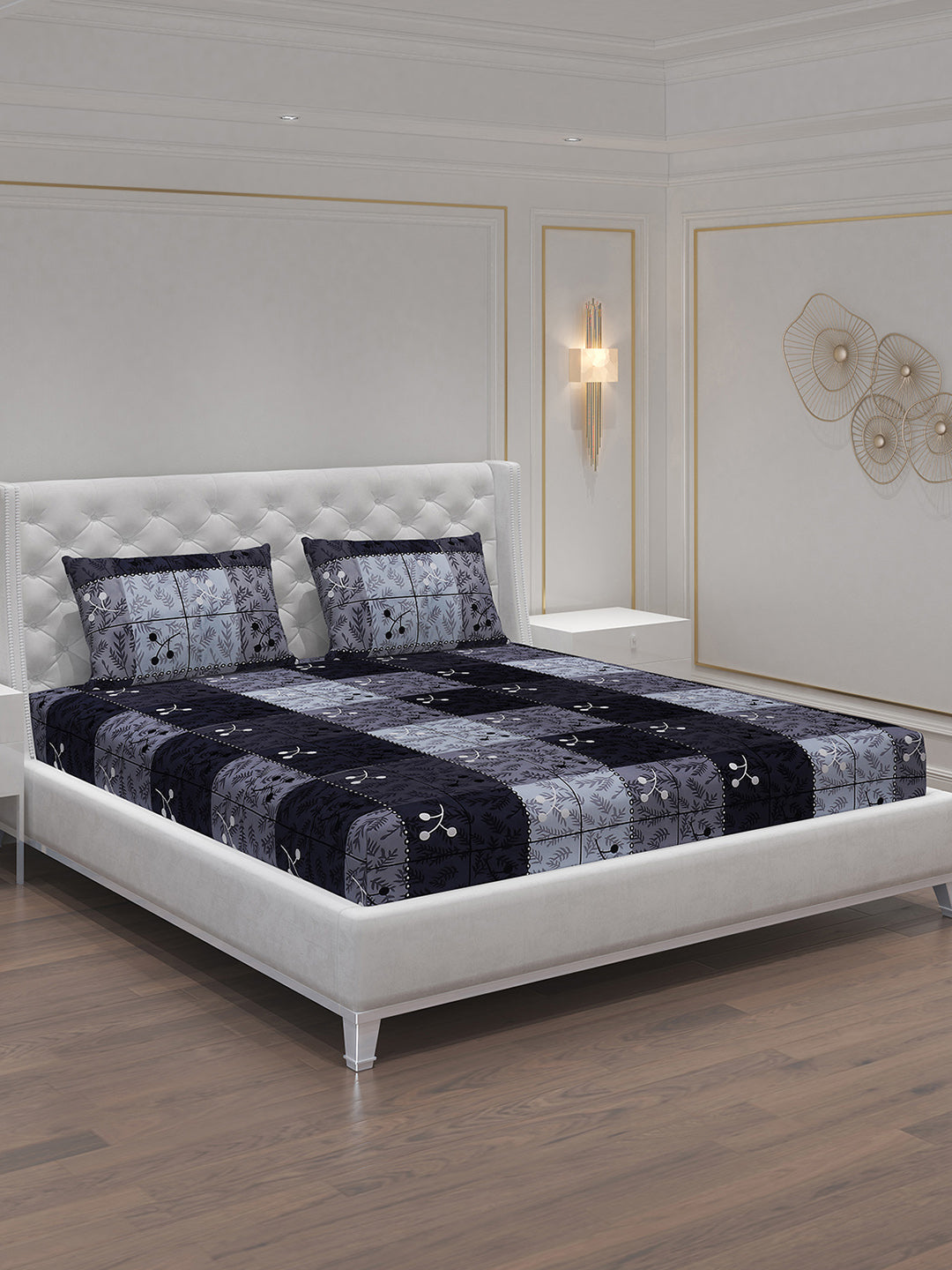 MOCA by Monte Carlo 120 GSM Microfibre Double Bedsheet with 2 Pillow Covers