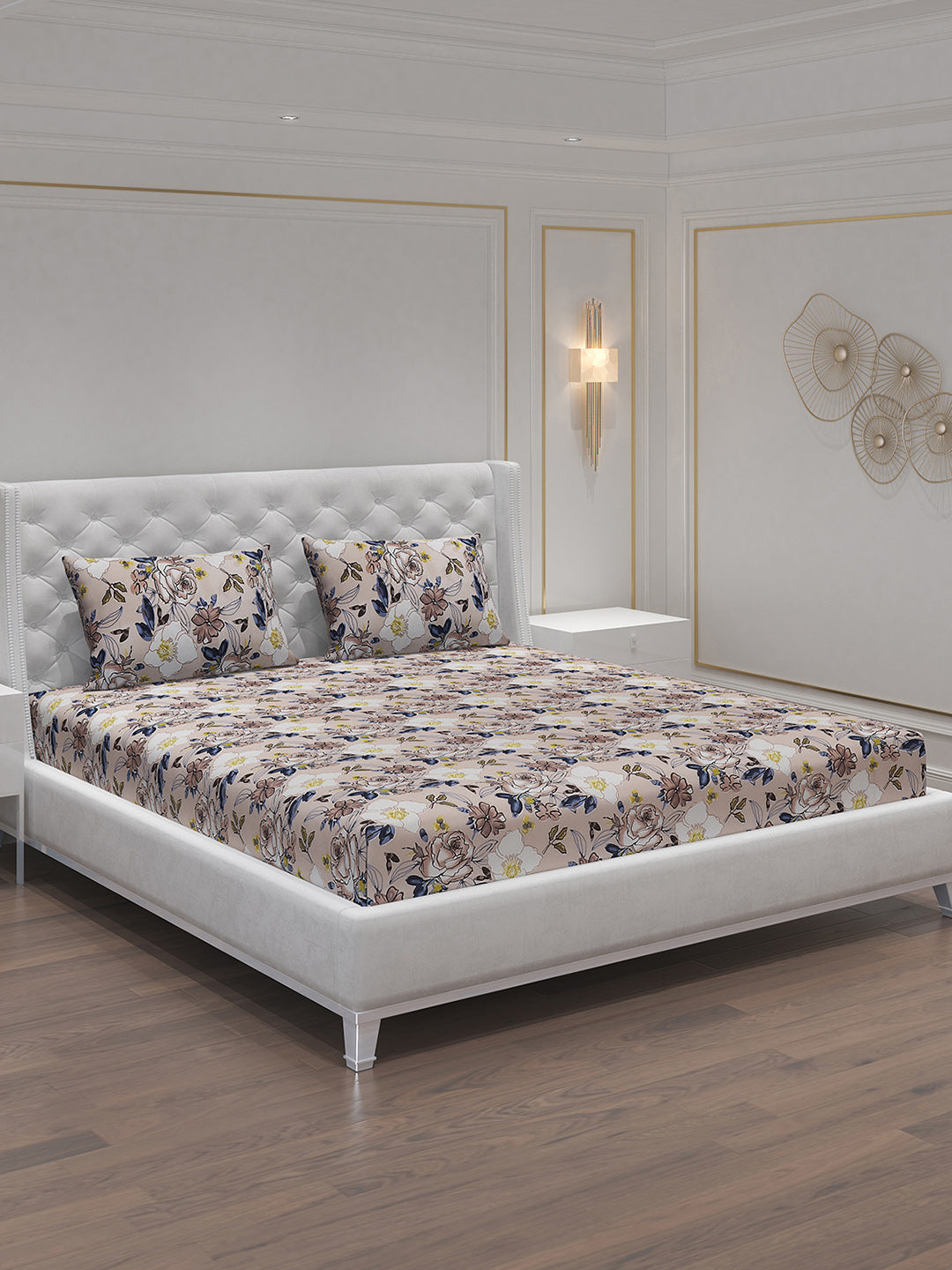 MOCA by Monte Carlo 120 GSM Microfibre Double Bedsheet with 2 Pillow Covers