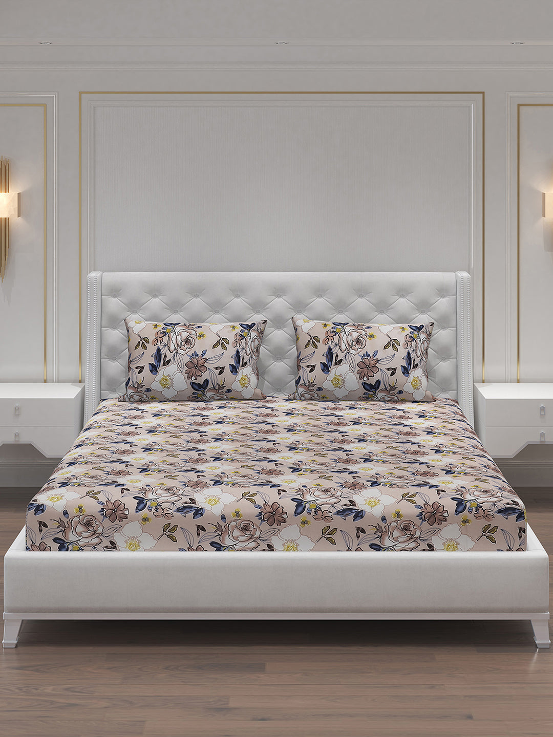 MOCA by Monte Carlo 120 GSM Microfibre Double Bedsheet with 2 Pillow Covers