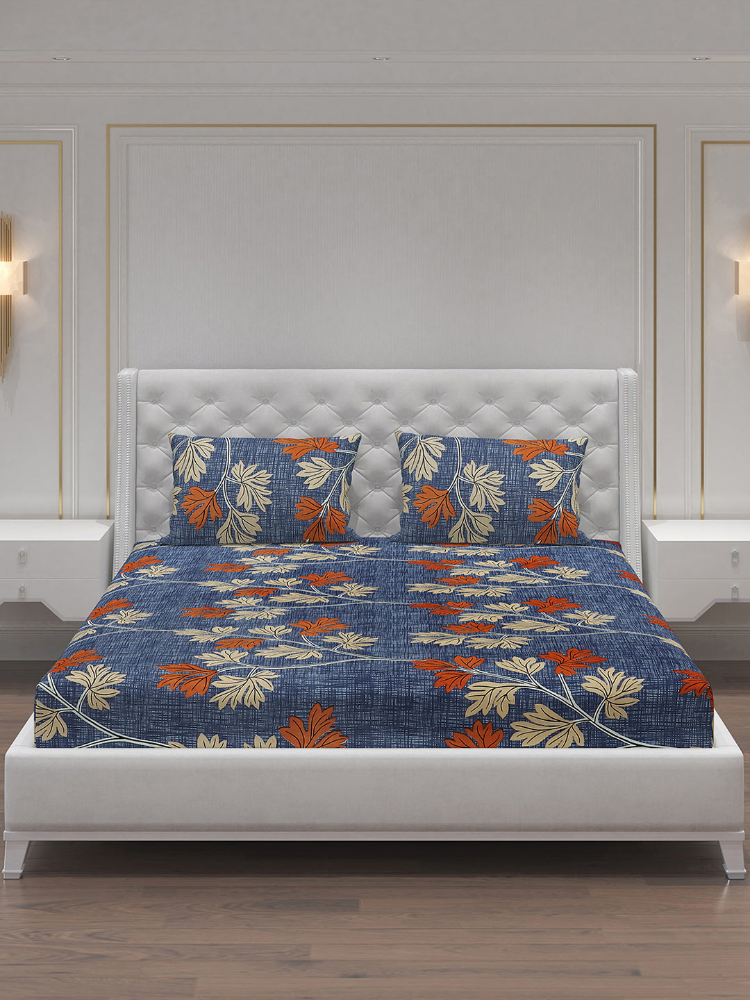 MOCA by Monte Carlo 120 GSM Microfibre Double Bedsheet with 2 Pillow Covers