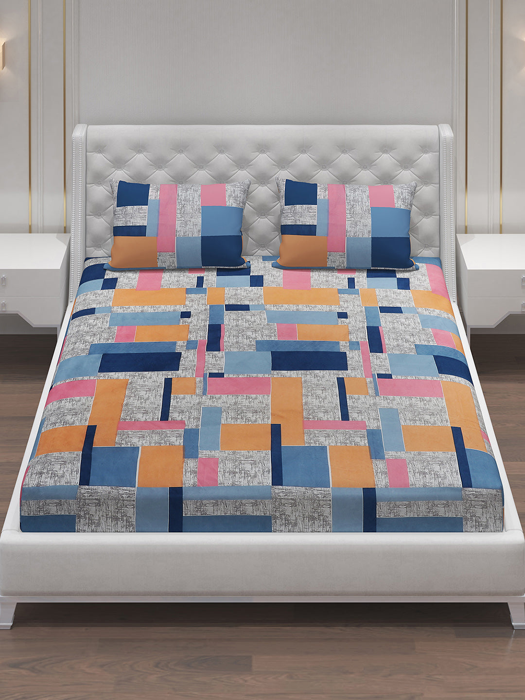 MOCA by Monte Carlo 120 GSM Microfibre Double Bedsheet with 2 Pillow Covers