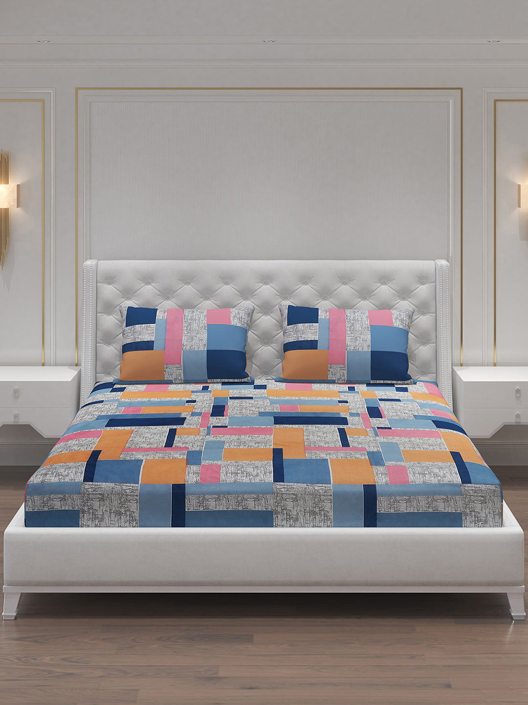 MOCA by Monte Carlo 120 GSM Microfibre Double Bedsheet with 2 Pillow Covers