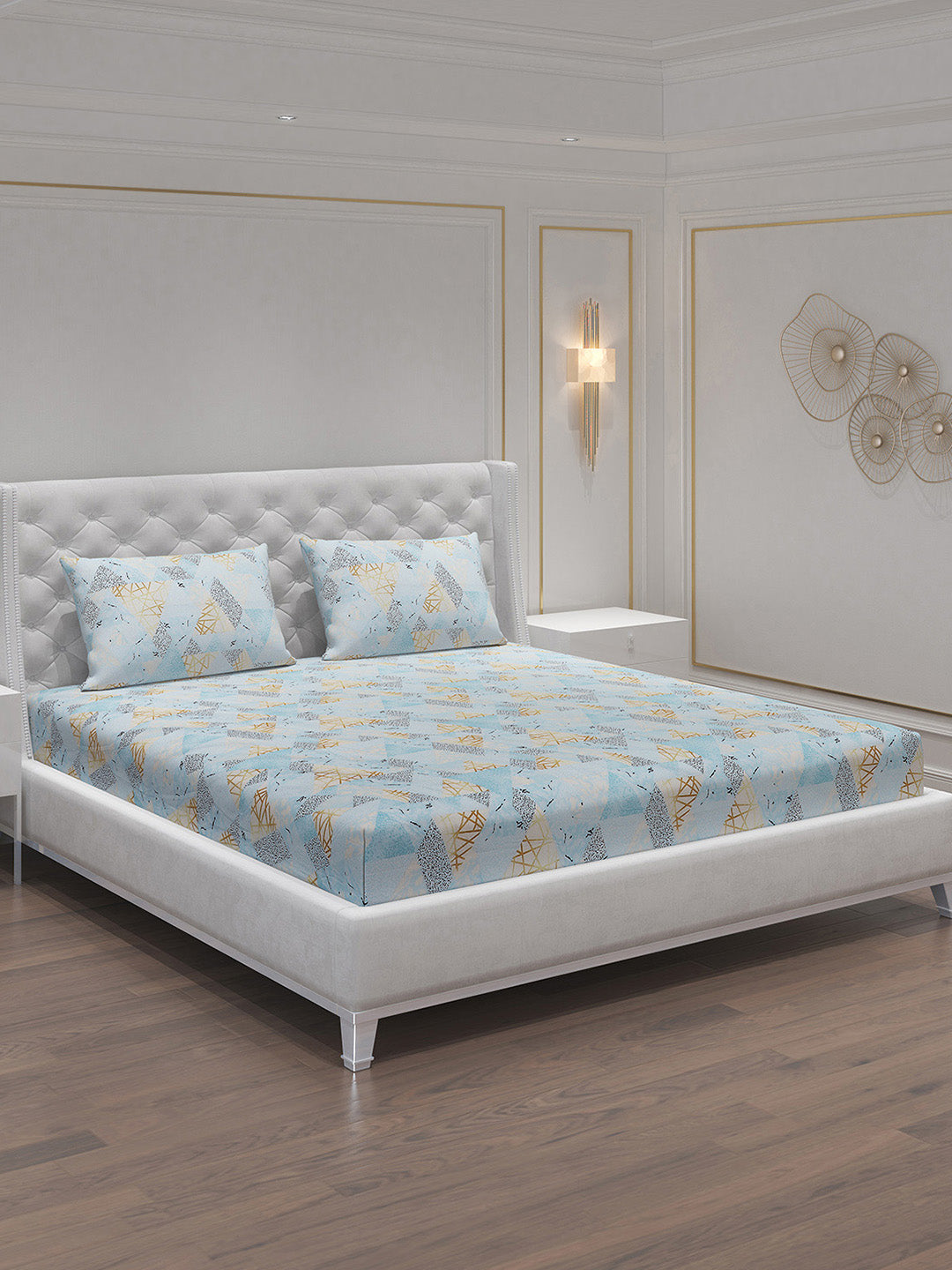 MOCA by Monte Carlo 120 GSM Microfibre Double Bedsheet with 2 Pillow Covers