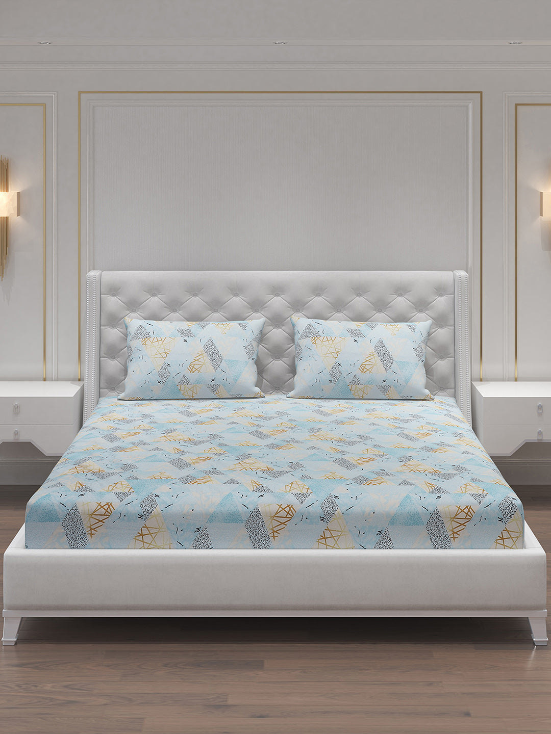 MOCA by Monte Carlo 120 GSM Microfibre Double Bedsheet with 2 Pillow Covers