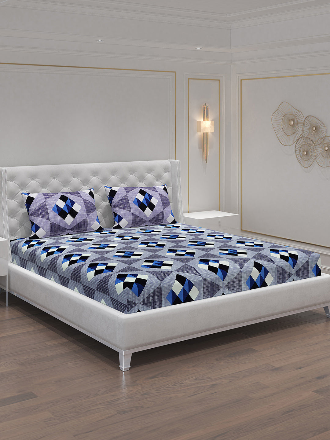 MOCA by Monte Carlo 120 GSM Microfibre Double Bedsheet with 2 Pillow Covers