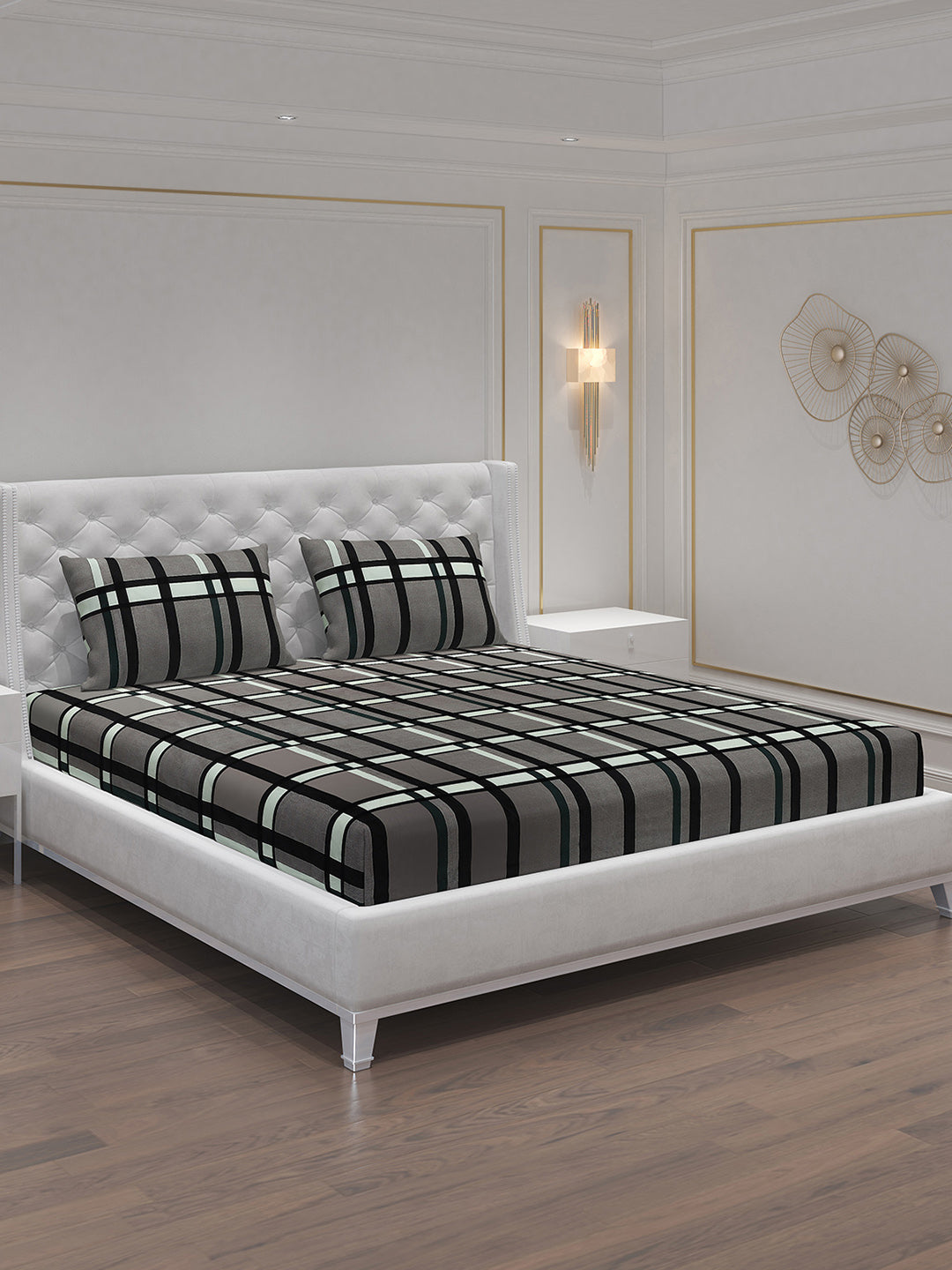 MOCA by Monte Carlo 120 GSM Microfibre Double Bedsheet with 2 Pillow Covers