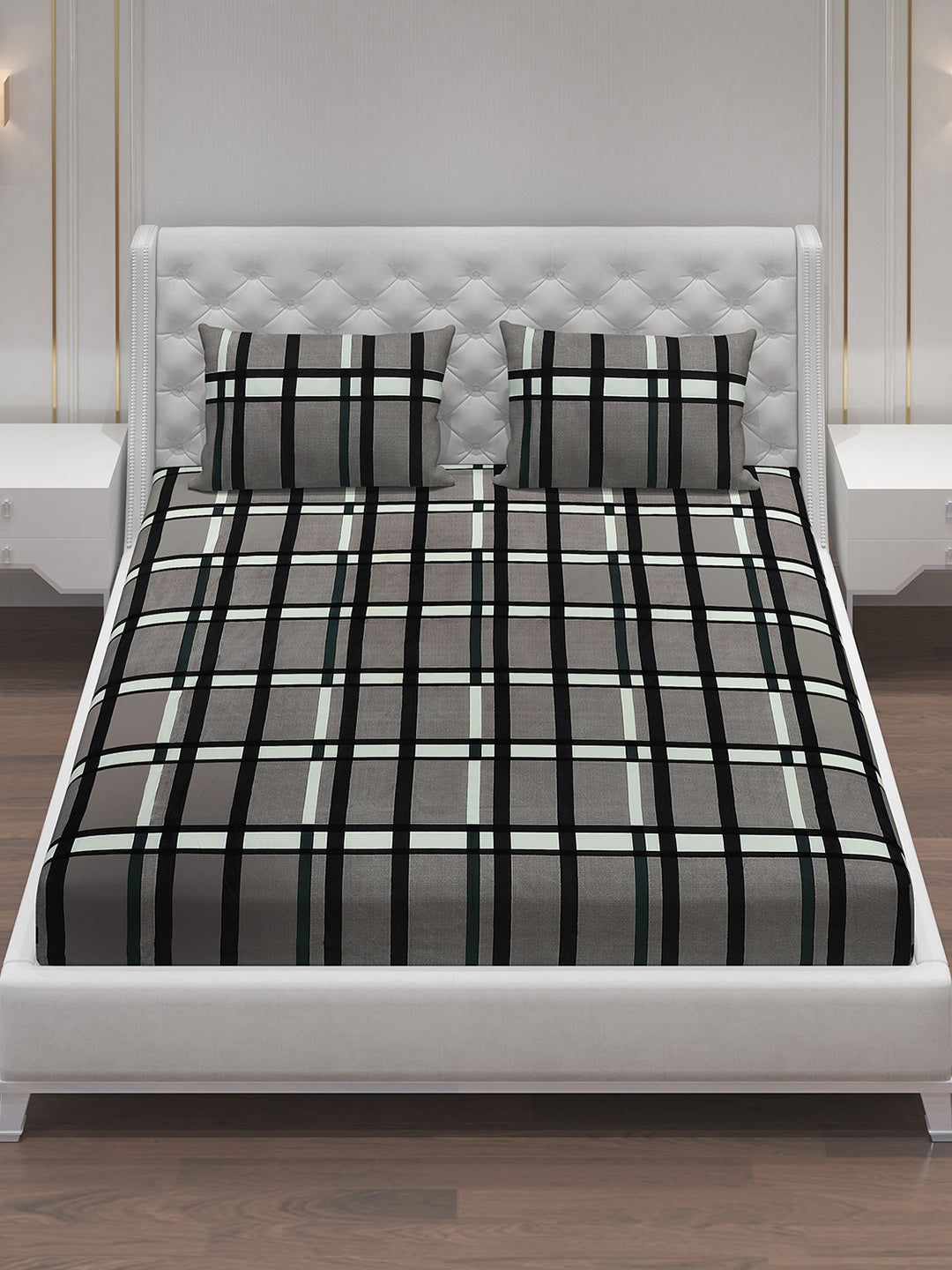 MOCA by Monte Carlo 120 GSM Microfibre Double Bedsheet with 2 Pillow Covers