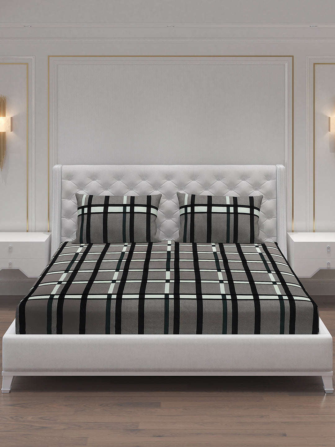 MOCA by Monte Carlo 120 GSM Microfibre Double Bedsheet with 2 Pillow Covers