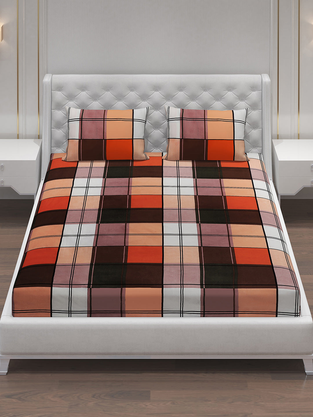 MOCA by Monte Carlo 120 GSM Microfibre Double Bedsheet with 2 Pillow Covers