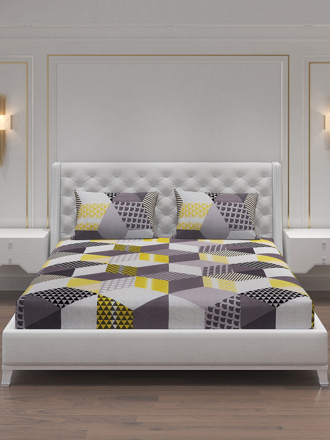 MOCA by Monte Carlo 120 GSM Microfibre Double Bedsheet with 2 Pillow Covers