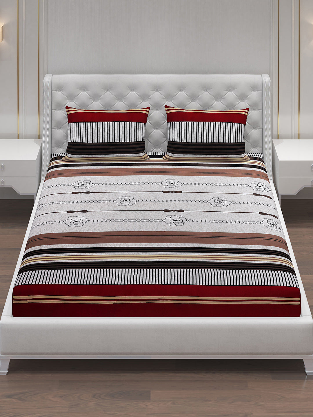 MOCA by Monte Carlo 120 GSM Microfibre Double Bedsheet with 2 Pillow Covers