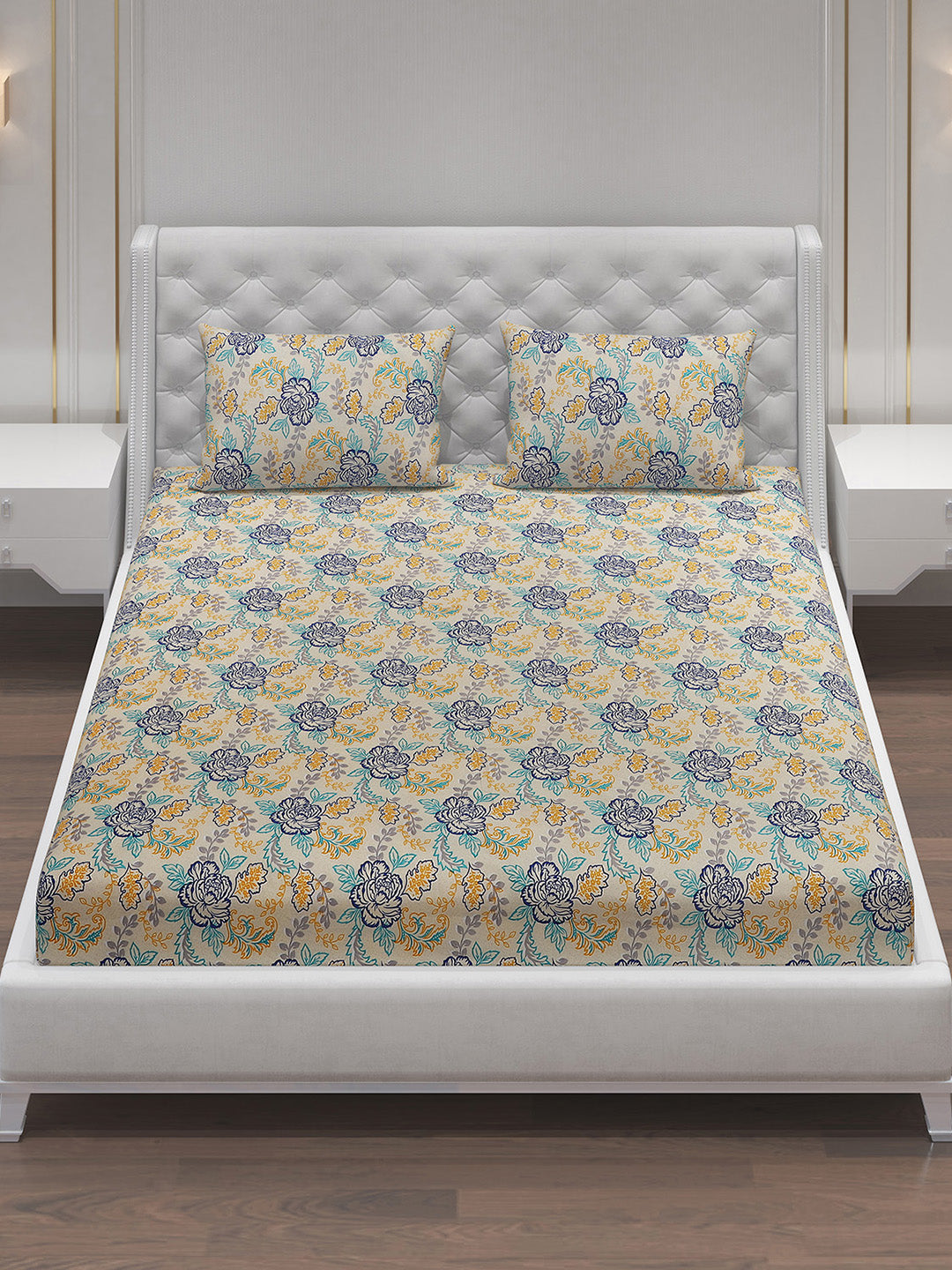 MOCA by Monte Carlo 120 GSM Microfibre Double Bedsheet with 2 Pillow Covers