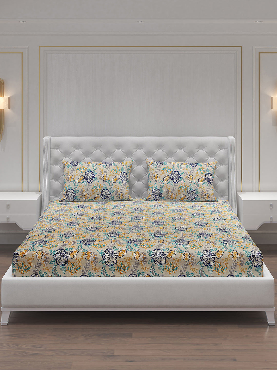 MOCA by Monte Carlo 120 GSM Microfibre Double Bedsheet with 2 Pillow Covers