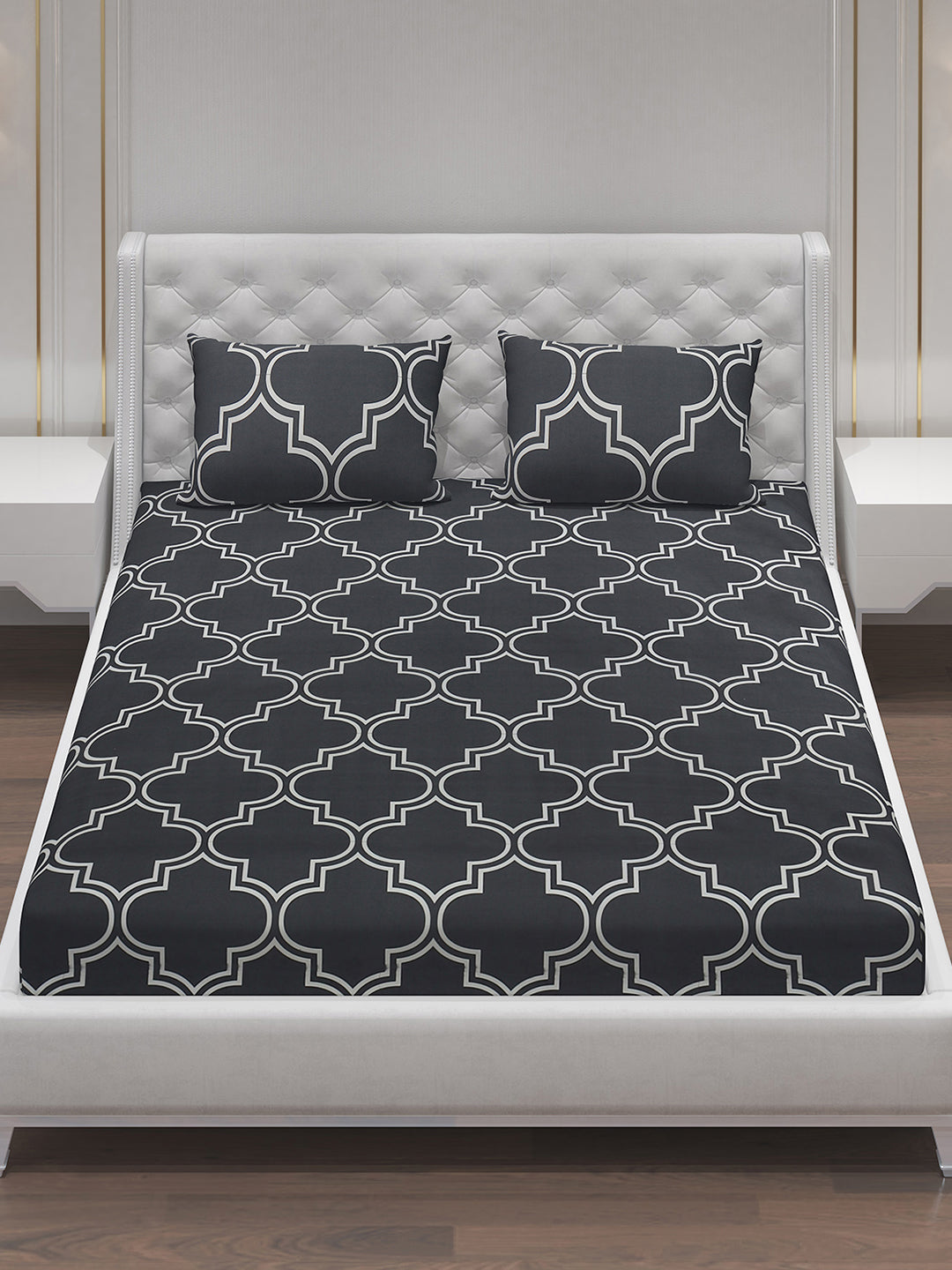 MOCA by Monte Carlo 120 GSM Microfibre Double Bedsheet With 2 Pillow Covers