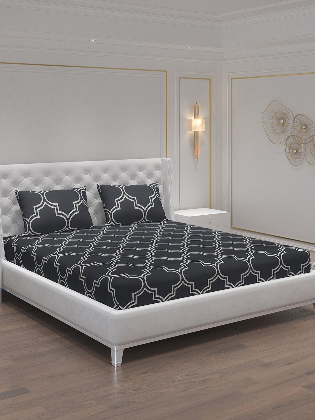 MOCA by Monte Carlo 120 GSM Microfibre Double Bedsheet With 2 Pillow Covers