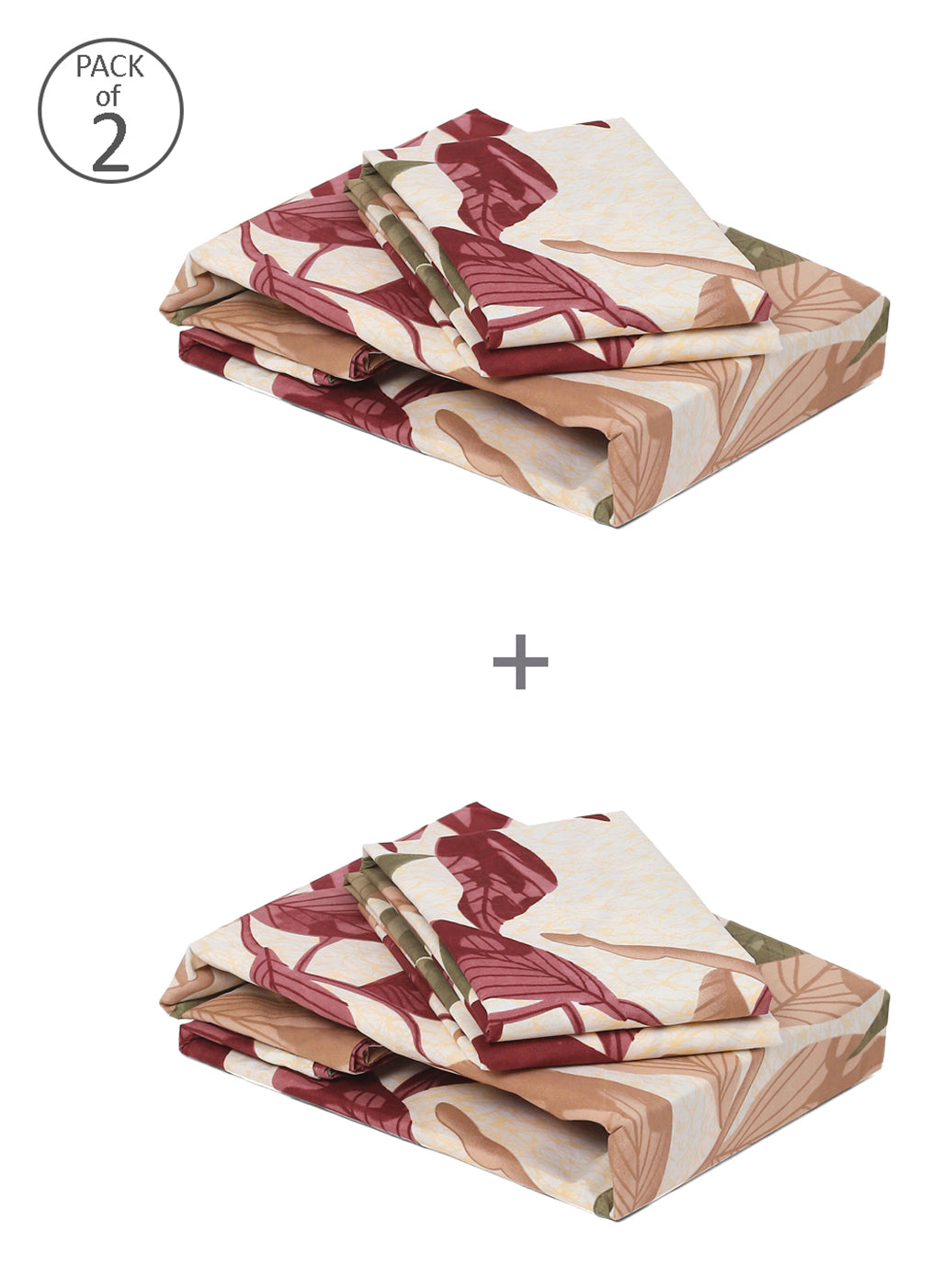 MOCA by Monte Carlo 120 GSM Microfibre Double Bedsheet (2 Pcs Set)