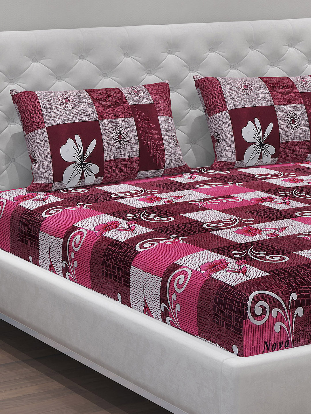 MOCA by Monte Carlo 120 GSM Microfibre Double Bedsheet (2 Pcs Set)