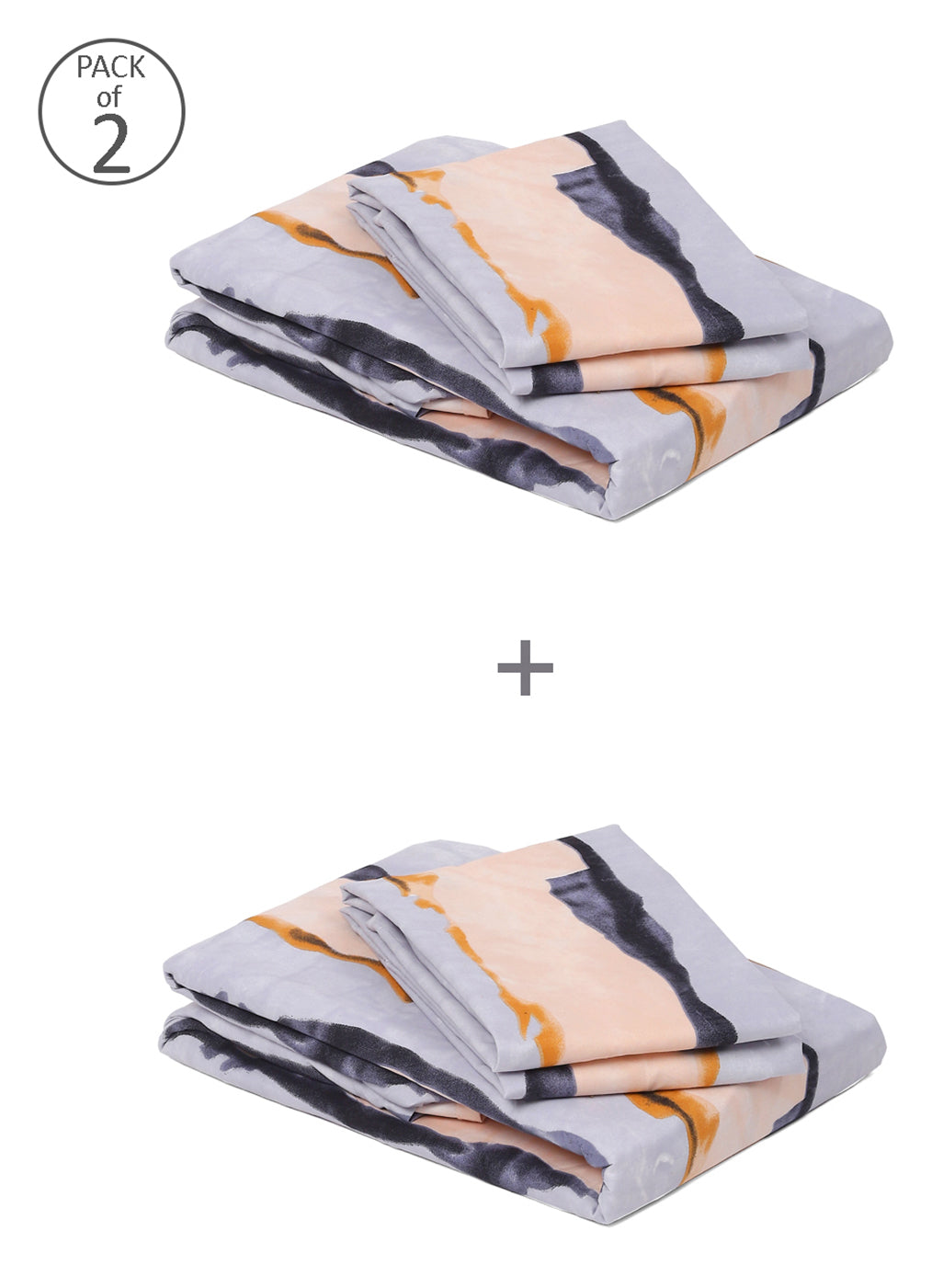 MOCA by Monte Carlo 120 GSM Microfibre Double Bedsheet (2 Pcs Set)