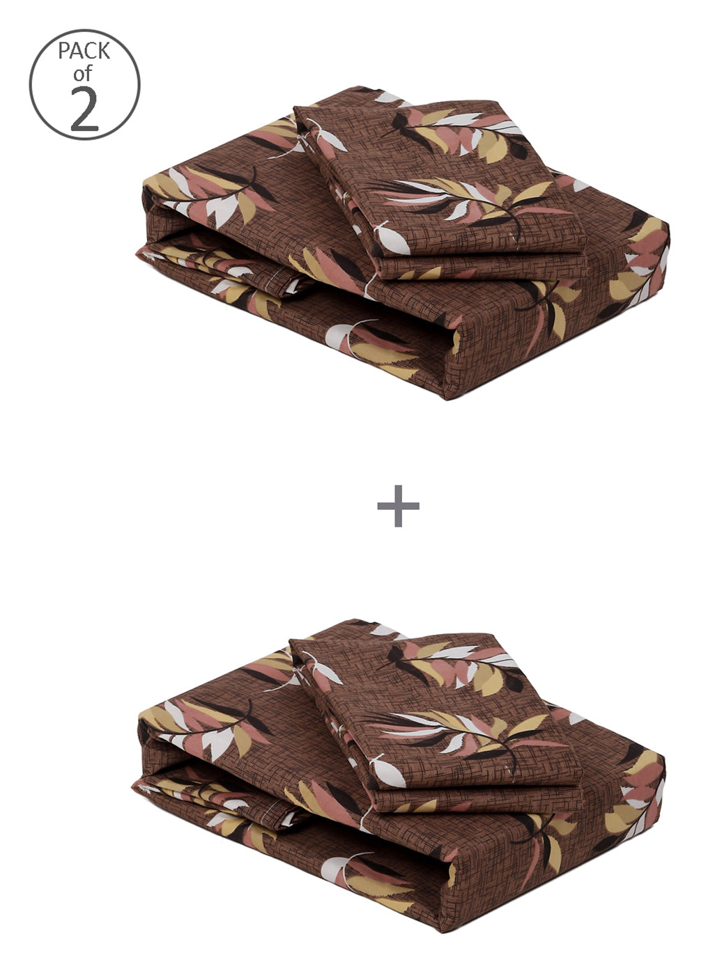 MOCA by Monte Carlo 120 GSM Microfibre Double Bedsheet (2 Pcs Set)